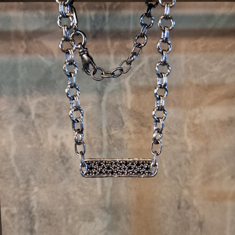 KAND κολιε μακρυ με πετρες